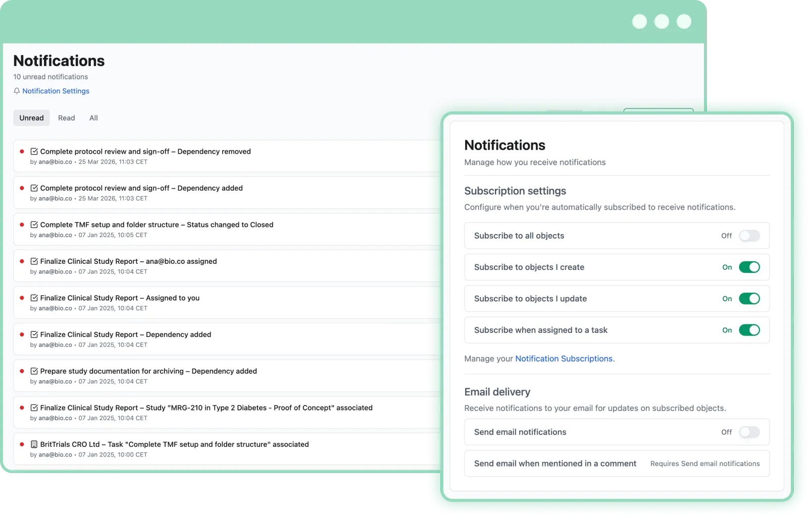 Notification Center